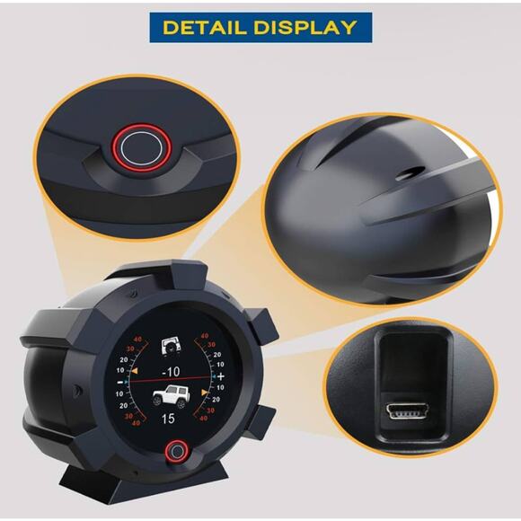 X95 GPS Speedometer MPH Car Inclinometer Level Tilt Gauge Automotive Replace - Picture 2 of 4